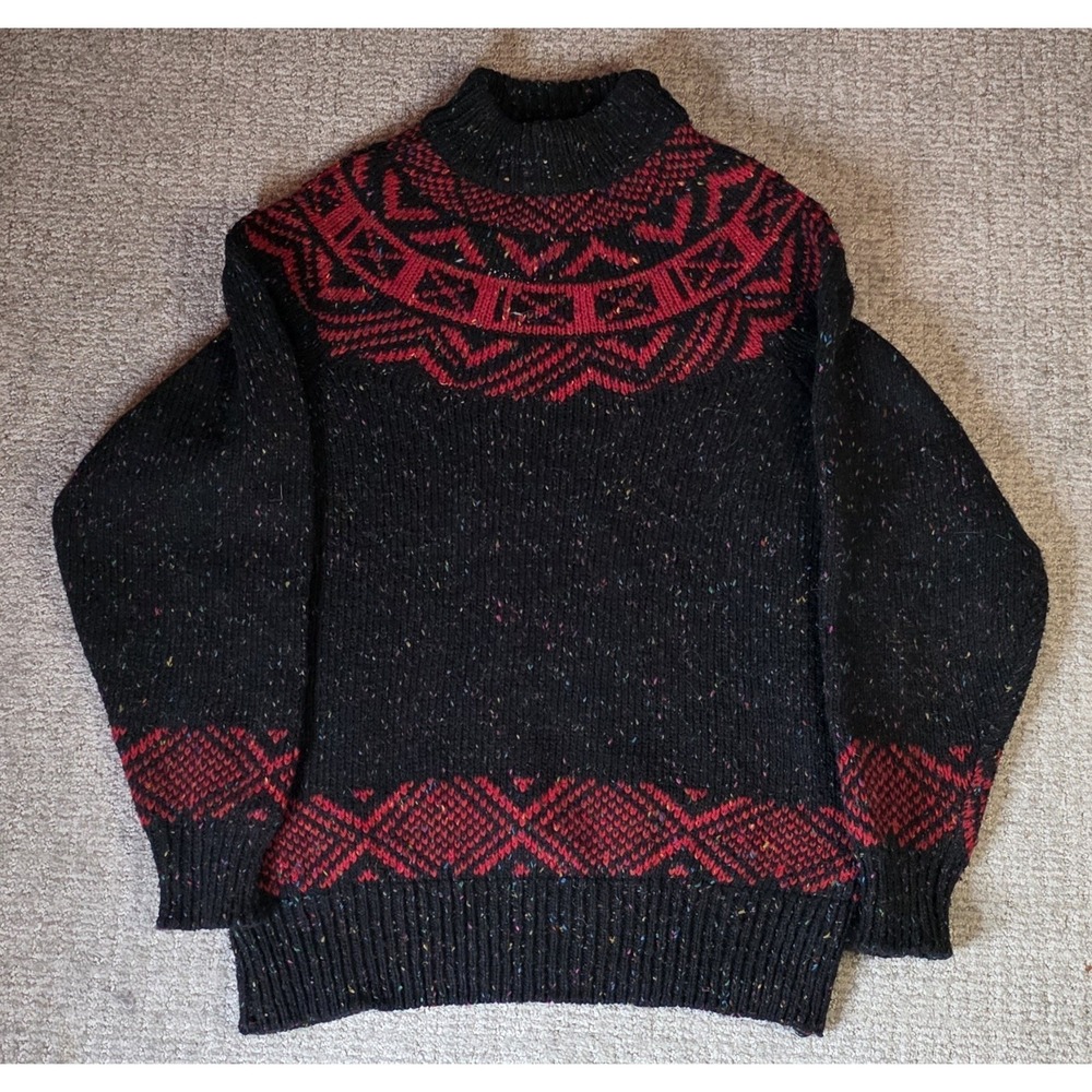 Vintage Catamount Trail Sweater Red And Black Size Large